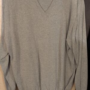 Jos. A. Bank Classic Gray V-Neck Sweater